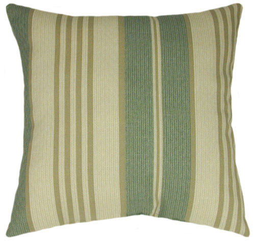 Bottle Glass Stripe II Indoor Striped Pillow
