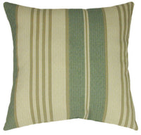 Bottle Glass Stripe II Indoor Striped Pillow
