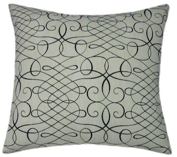 Calligraphy Print Pattern Indoor Pillow