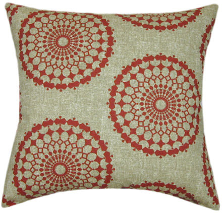 Crest Pomegranate Pattern Indoor Pillow