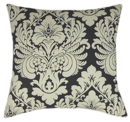 Duchess Damask Indoor Floral Decorative Pillow