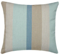 Sunbrella® Gateway Mist Indoor/Outdoor Striped Pillow