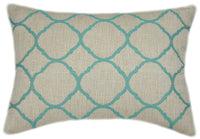 Sunbrella® Accord Jade Indoor/Outdoor Geometric Pillow