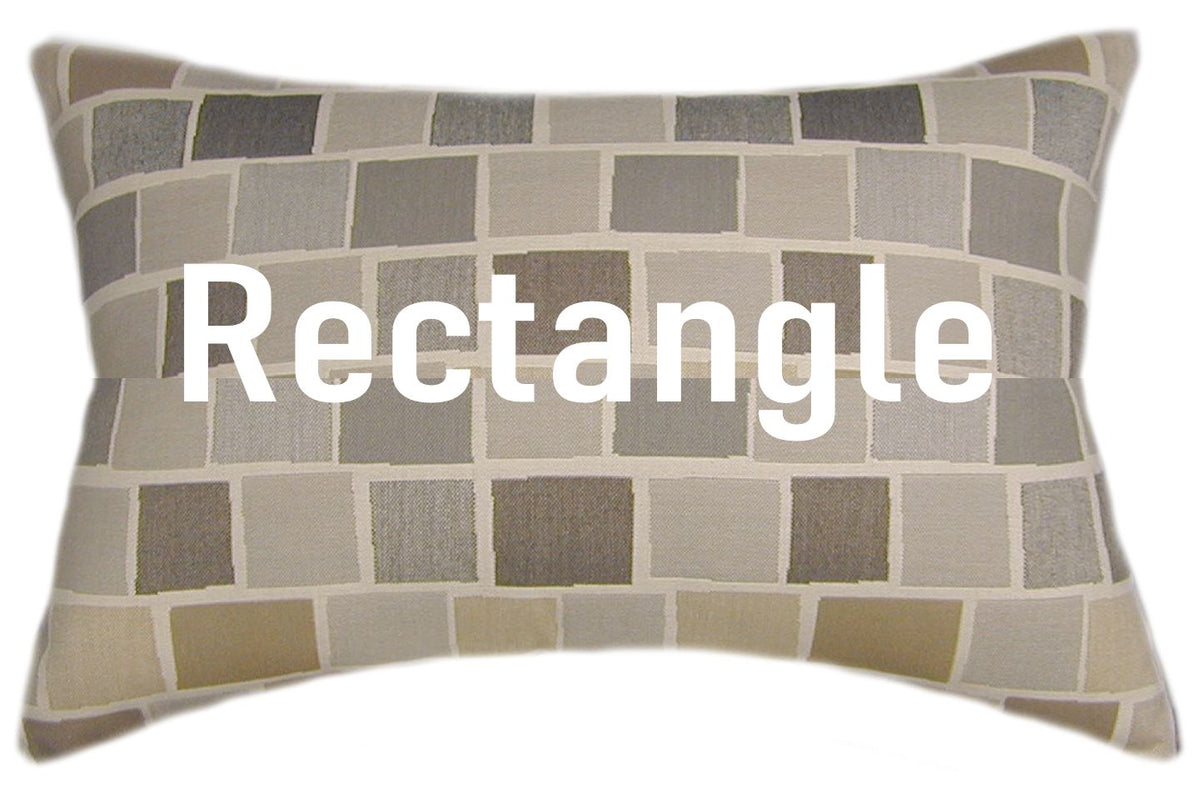Sunbrella® Blox Slate Indoor/Outdoor Geometric Pillow