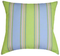Sunbrella® Bravada Limelite Indoor/Outdoor Striped Pillow