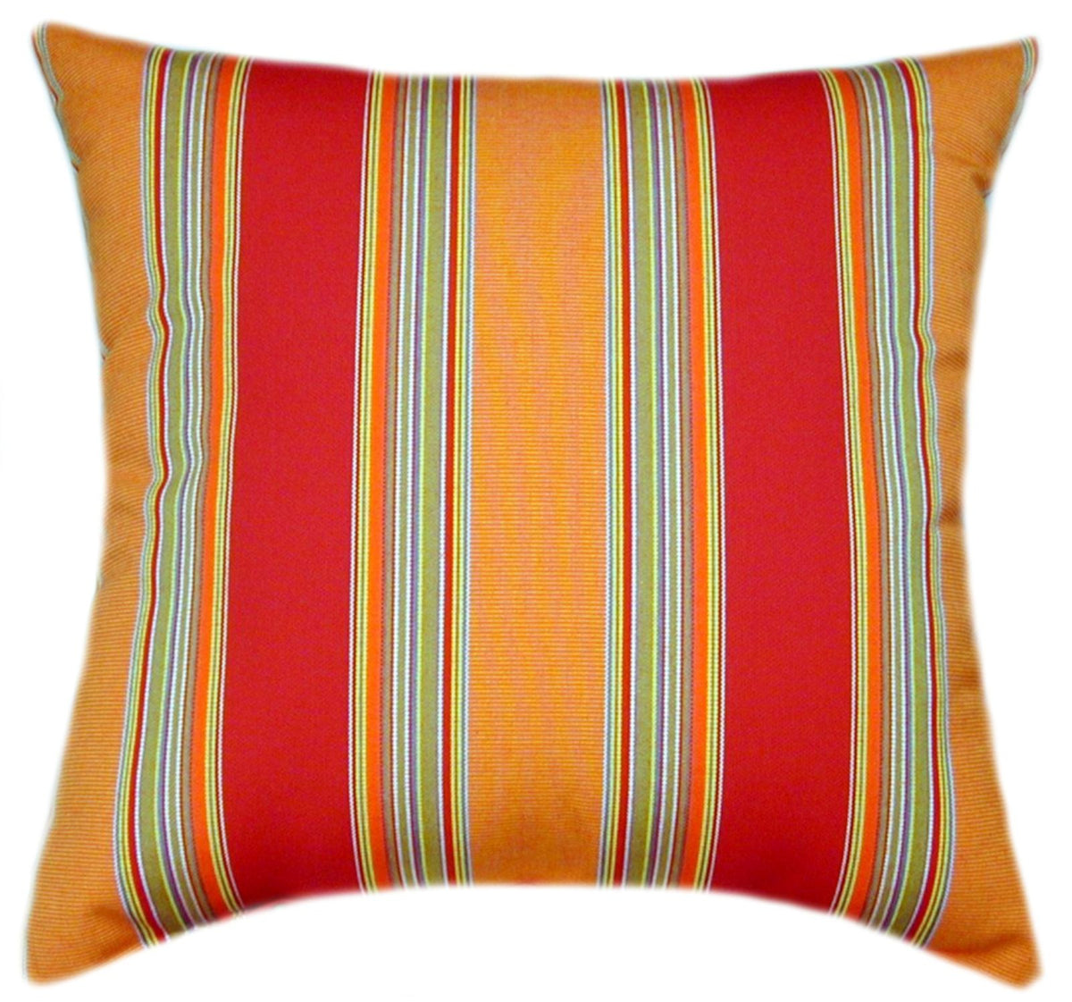 Sunbrella® Bravada Salsa II Indoor/Outdoor Striped Pillow