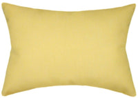 Sunbrella® Canvas Buttercup Indoor/Outdoor Solid Color Pillow