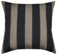 Sunbrella® Centered Onyx II Indoor/Outdoor Striped Pillow