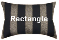 Sunbrella® Centered Onyx II Indoor/Outdoor Striped Pillow