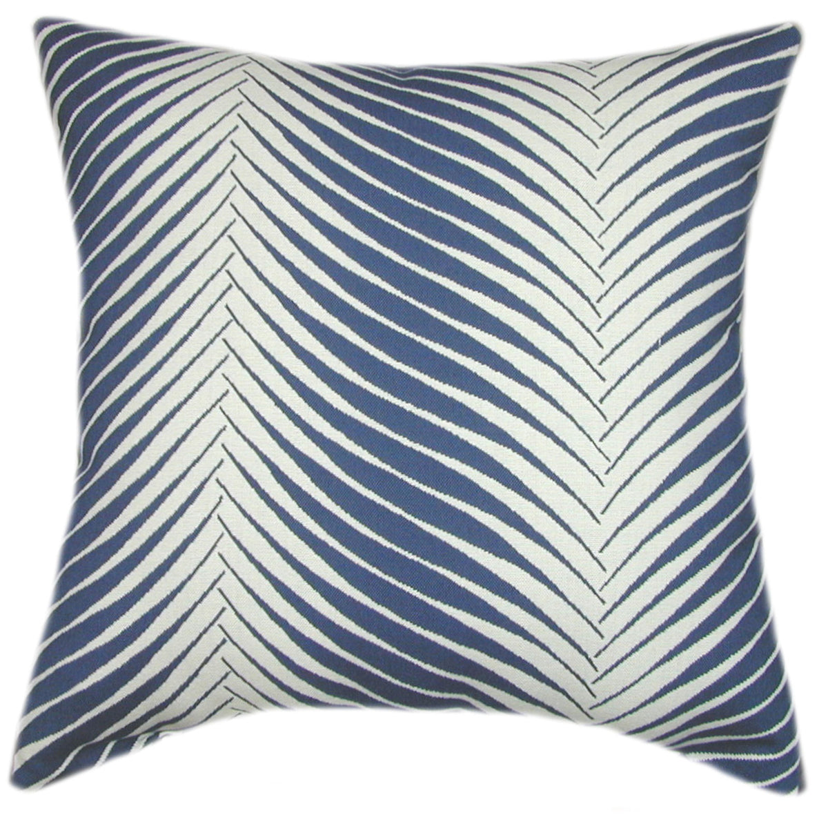 Sunbrella® Clock Out Indigo Indoor/Outdoor Floral Pillow