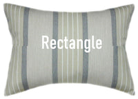 Sunbrella® Cove Pebble Indoor/Outdoor Striped Pillow