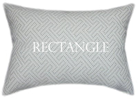 Sunbrella® Crete Cloud Indoor/Outdoor Geometric Pillow