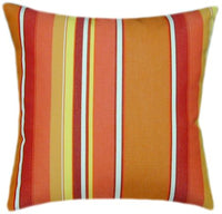 Sunbrella® Dolce Mango Indoor/Outdoor Striped Pillow