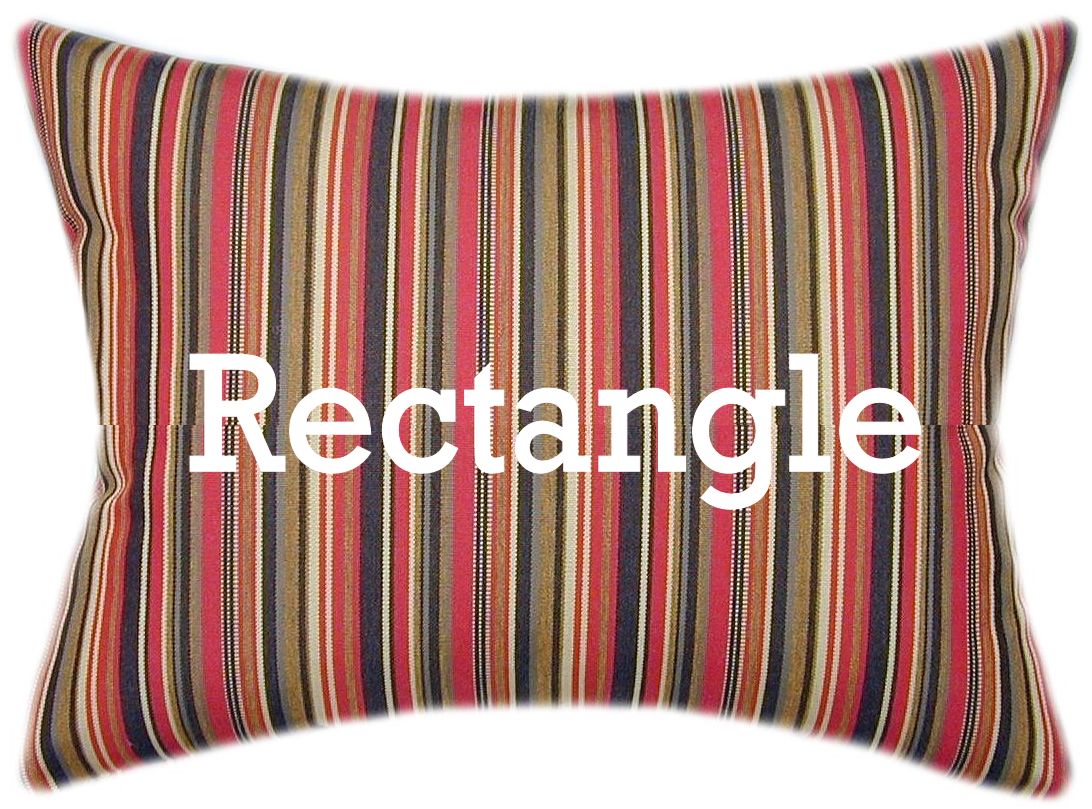 Sunbrella® Dorsett Cherry Indoor/Outdoor Striped Pillow