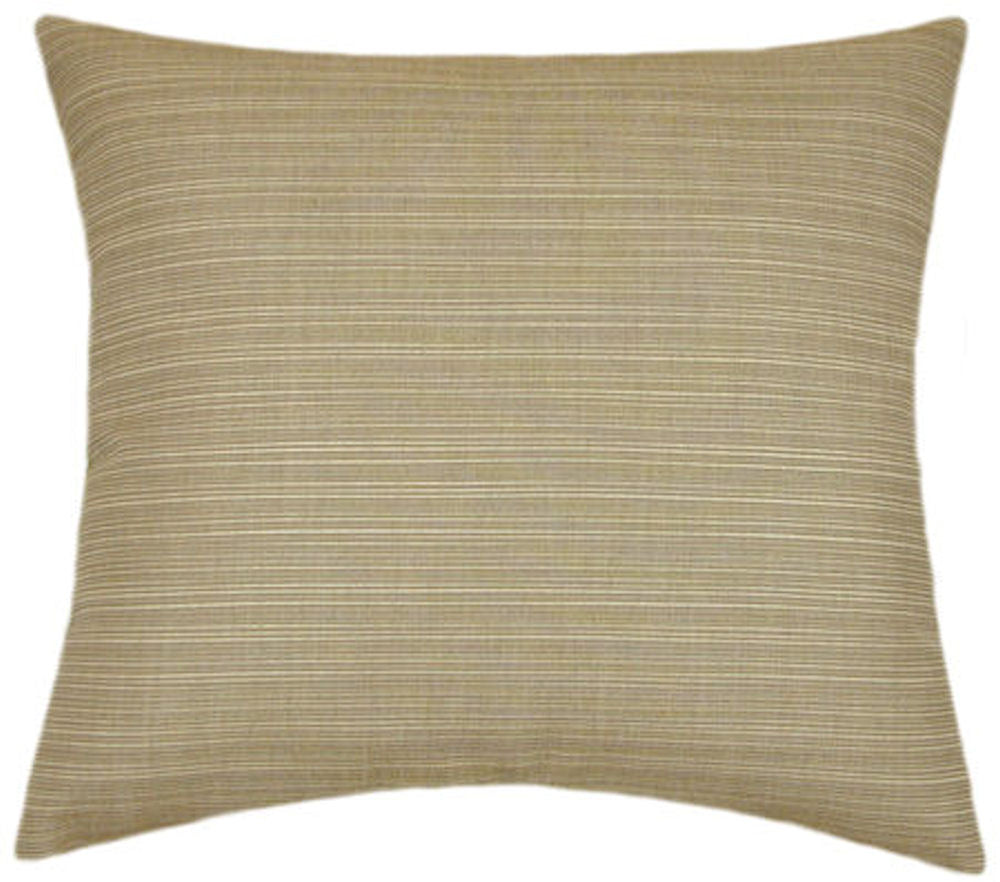 Sunbrella® Dupione Latte Indoor/Outdoor Textured Solid Color Pillow