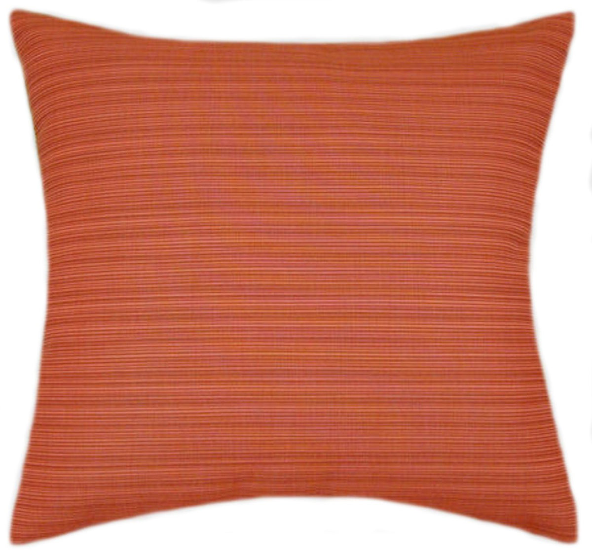 Sunbrella® Dupione Papaya Indoor/Outdoor Textured Solid Color Pillow