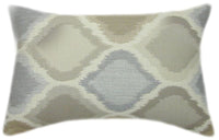 Sunbrella® Empire Dove Indoor/Outdoor Geometric Pillow