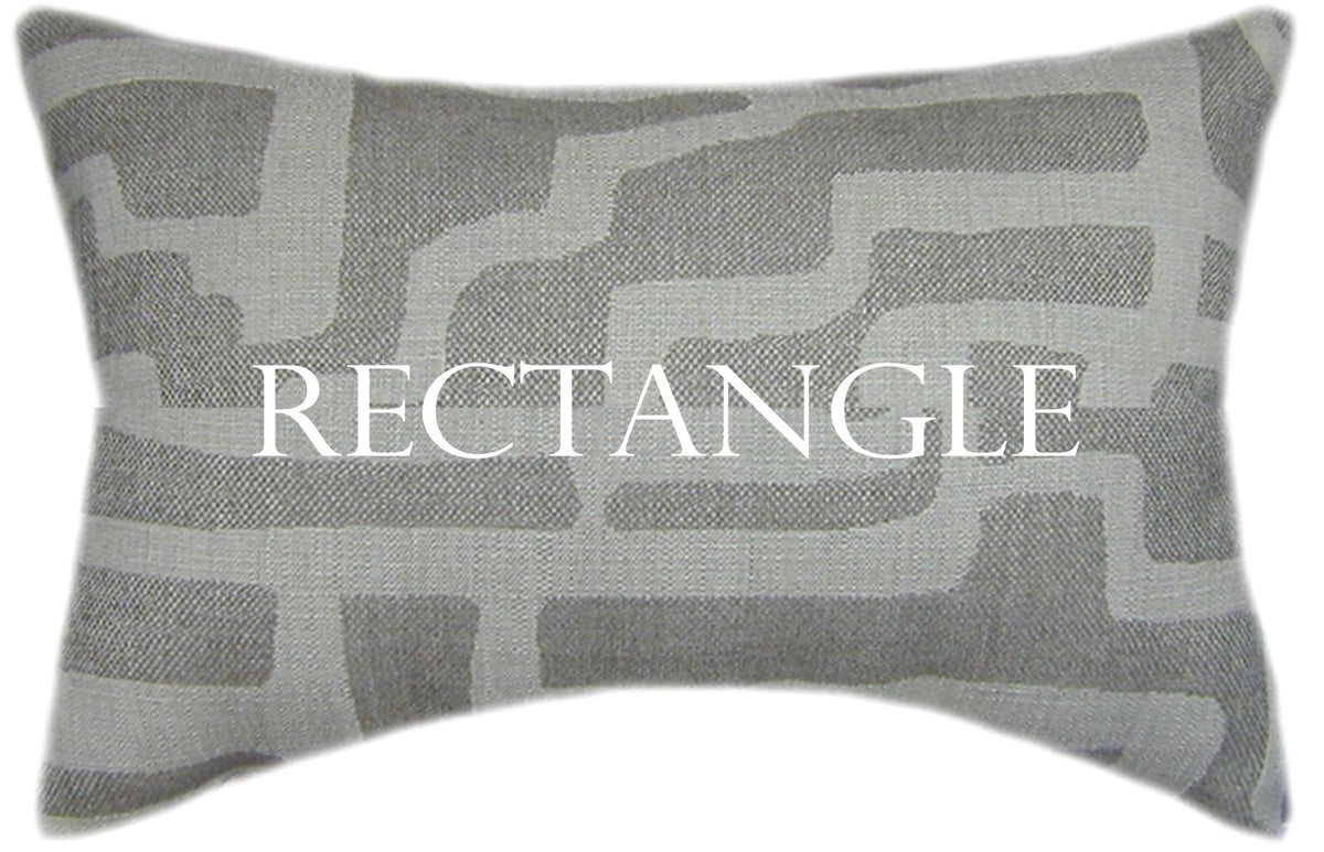 Sunbrella® Escher Greige Indoor/Outdoor Geometric Pillow