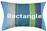 Sunbrella® Expand Calypso Indoor/Outdoor Striped Pillow