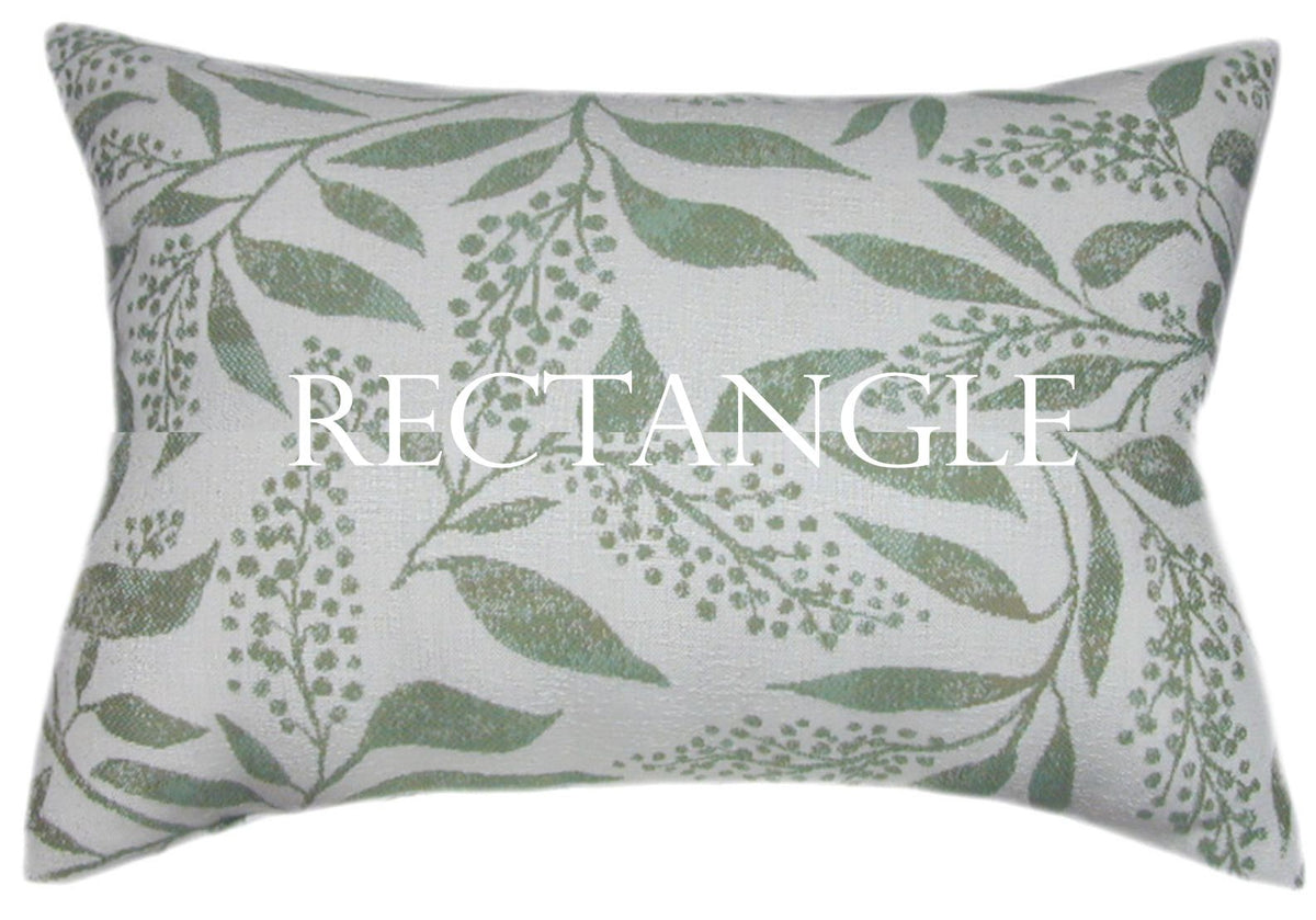 Sunbrella® Exquisite Aloe Indoor/Outdoor Floral Pillow