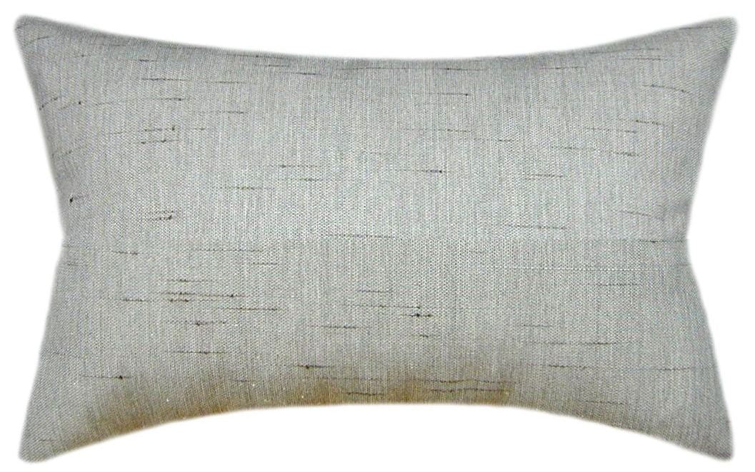 Sunbrella® Frequency Ash Indoor/Outdoor Textured Solid Color Pillow
