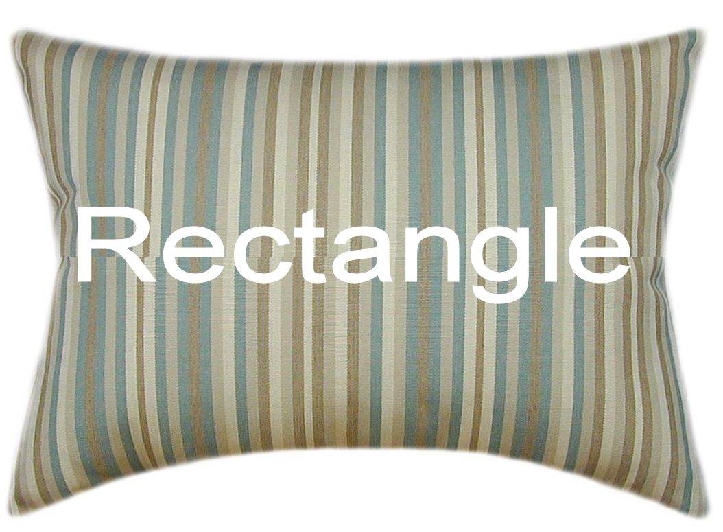 Sunbrella® Gavin Mist Indoor/Outdoor Striped Pillow