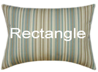 Sunbrella® Gavin Mist Indoor/Outdoor Striped Pillow