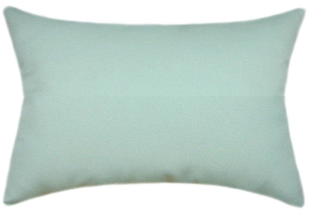 Sunbrella® Canvas Glacier Indoor/Outdoor Solid Color Pillow (Discontinued)