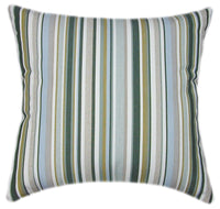 Sunbrella® Highlight Ivy Indoor/Outdoor Striped Pillow
