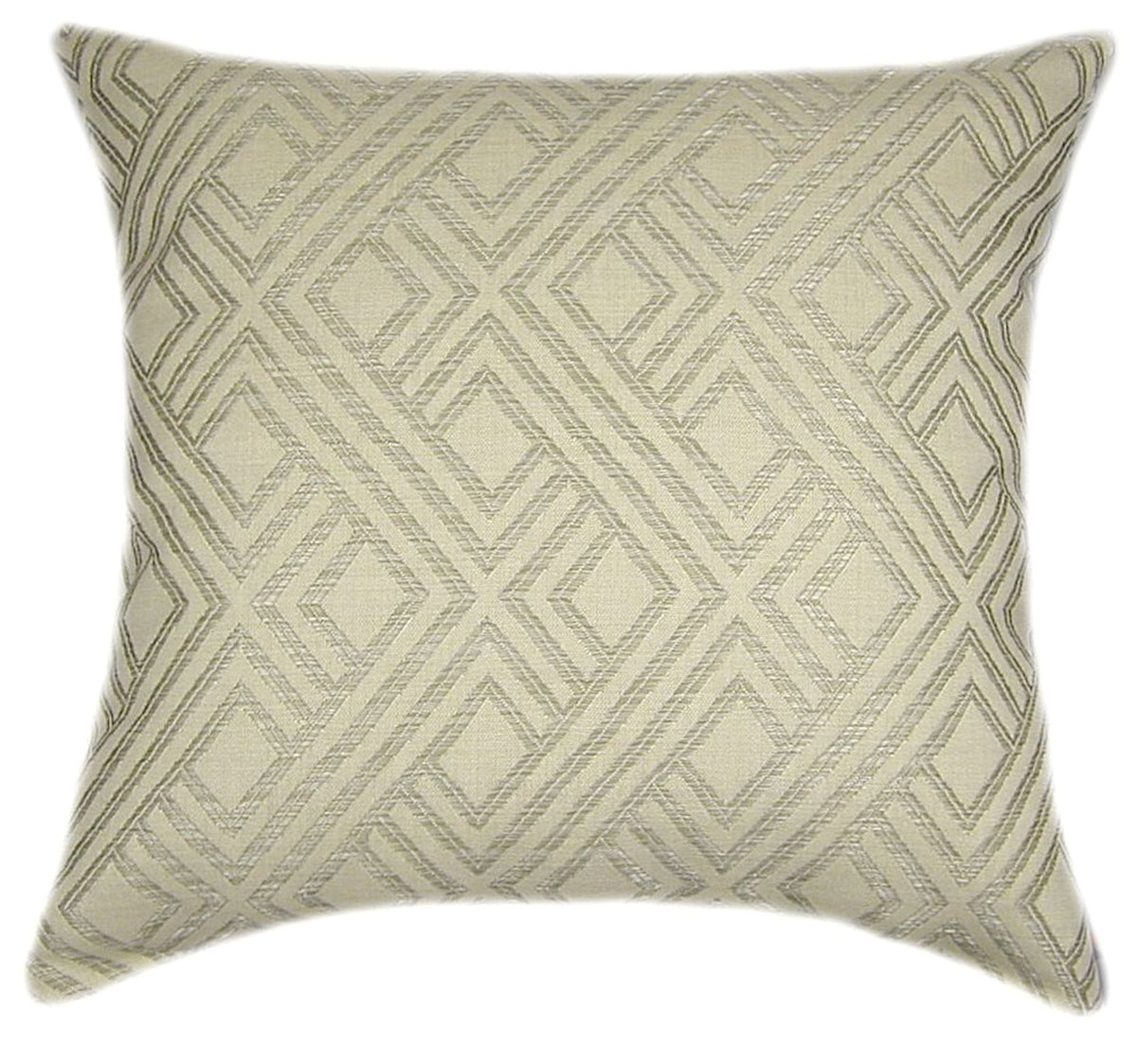 Sunbrella® Integrated Pewter Indoor/Outdoor Geometric Pillow