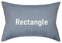 Sunbrella® Lure Denim Indoor/Outdoor Geometric Pillow