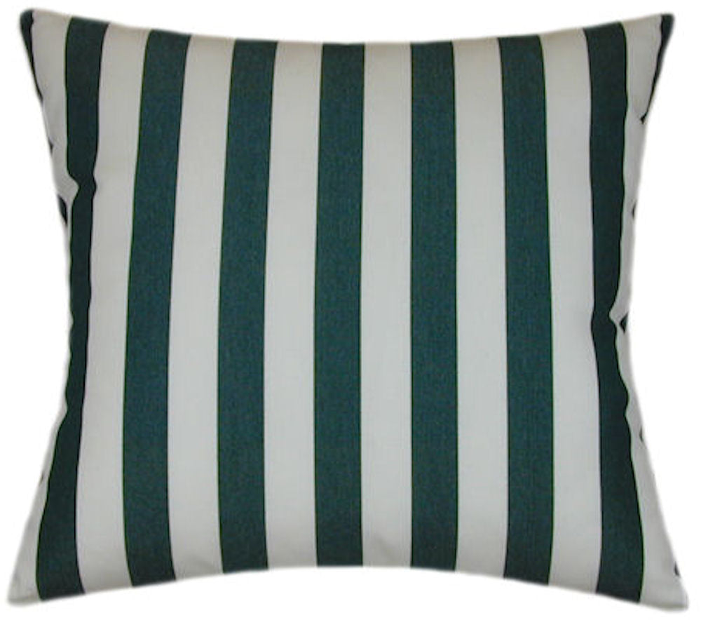 Sunbrella® Mason Forest Indoor/Outdoor Striped Pillow