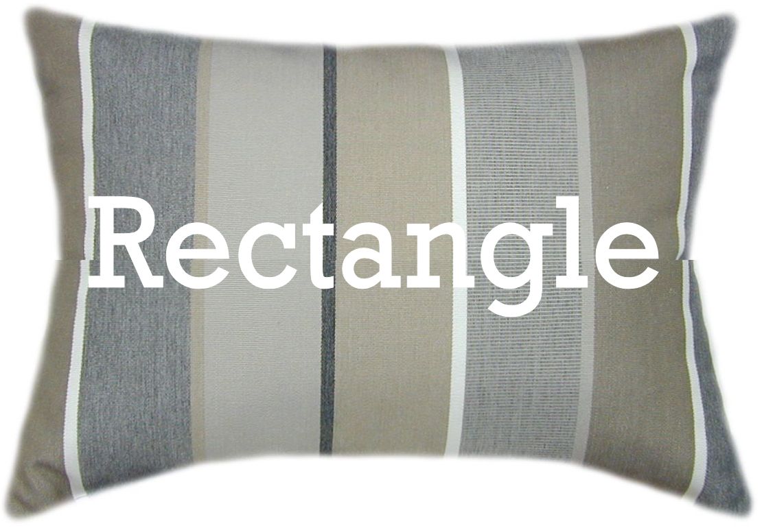 Sunbrella® Milano Char Indoor/Outdoor Striped Pillow