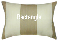 Sunbrella® Regency Sand II Indoor/Outdoor Striped Pillow