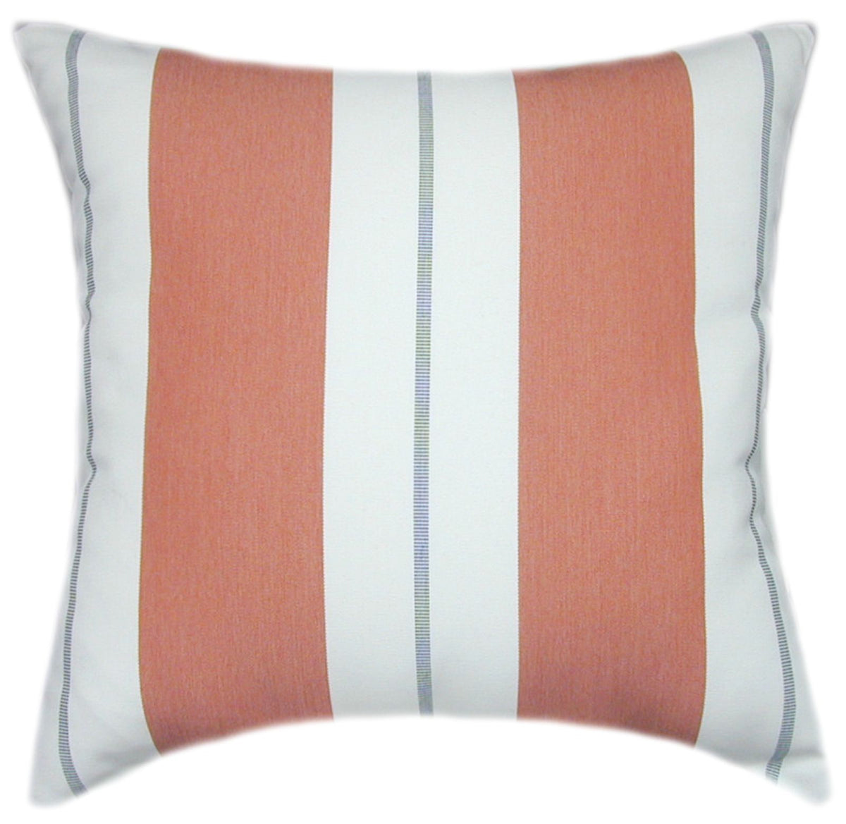 Sunbrella® Relate Persimmon Indoor/Outdoor Striped Pillow