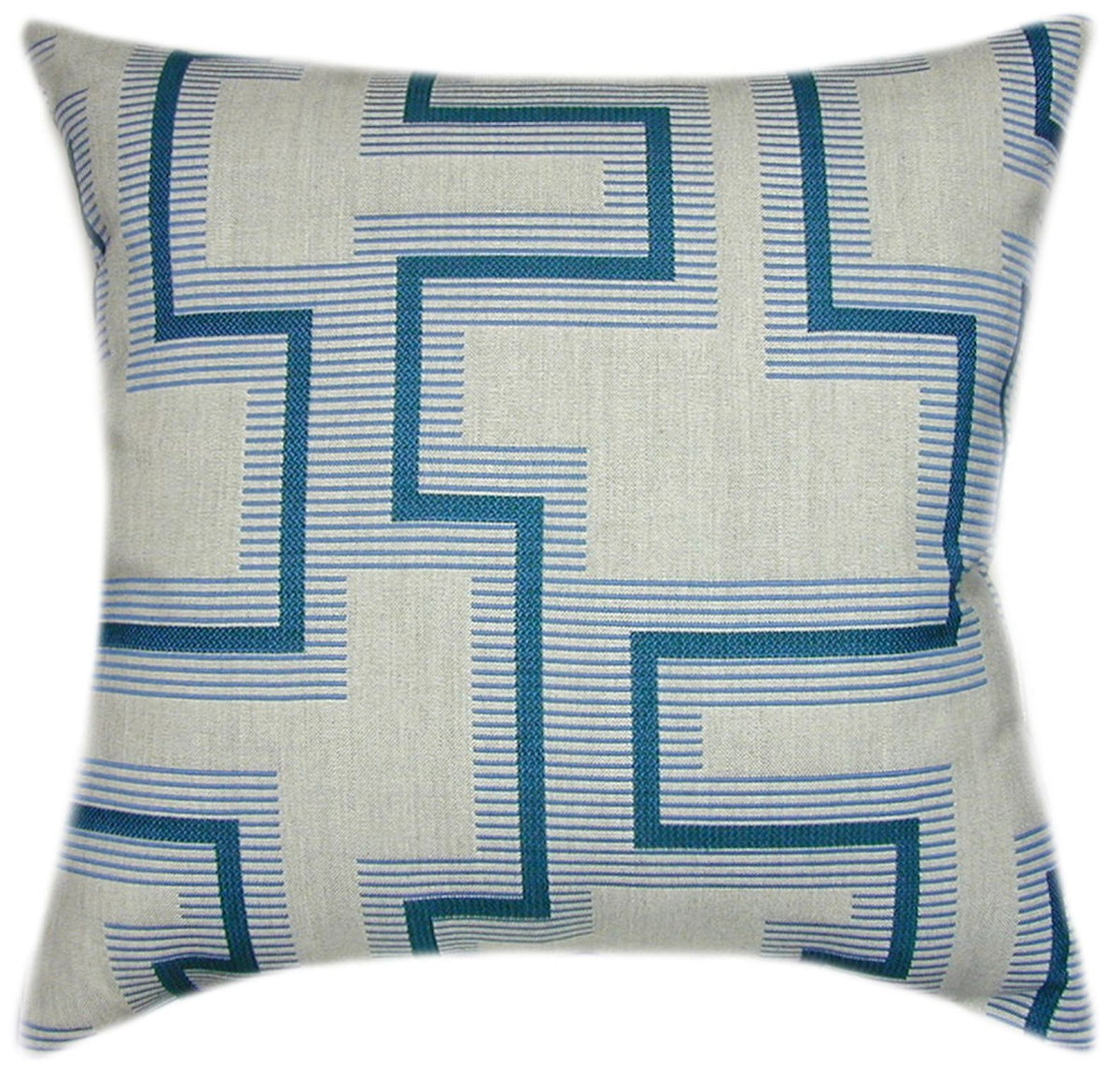 Sunbrella® Resonate Atlantis Indoor/Outdoor Geometric Pillow