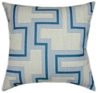 Sunbrella® Resonate Atlantis Indoor/Outdoor Geometric Pillow