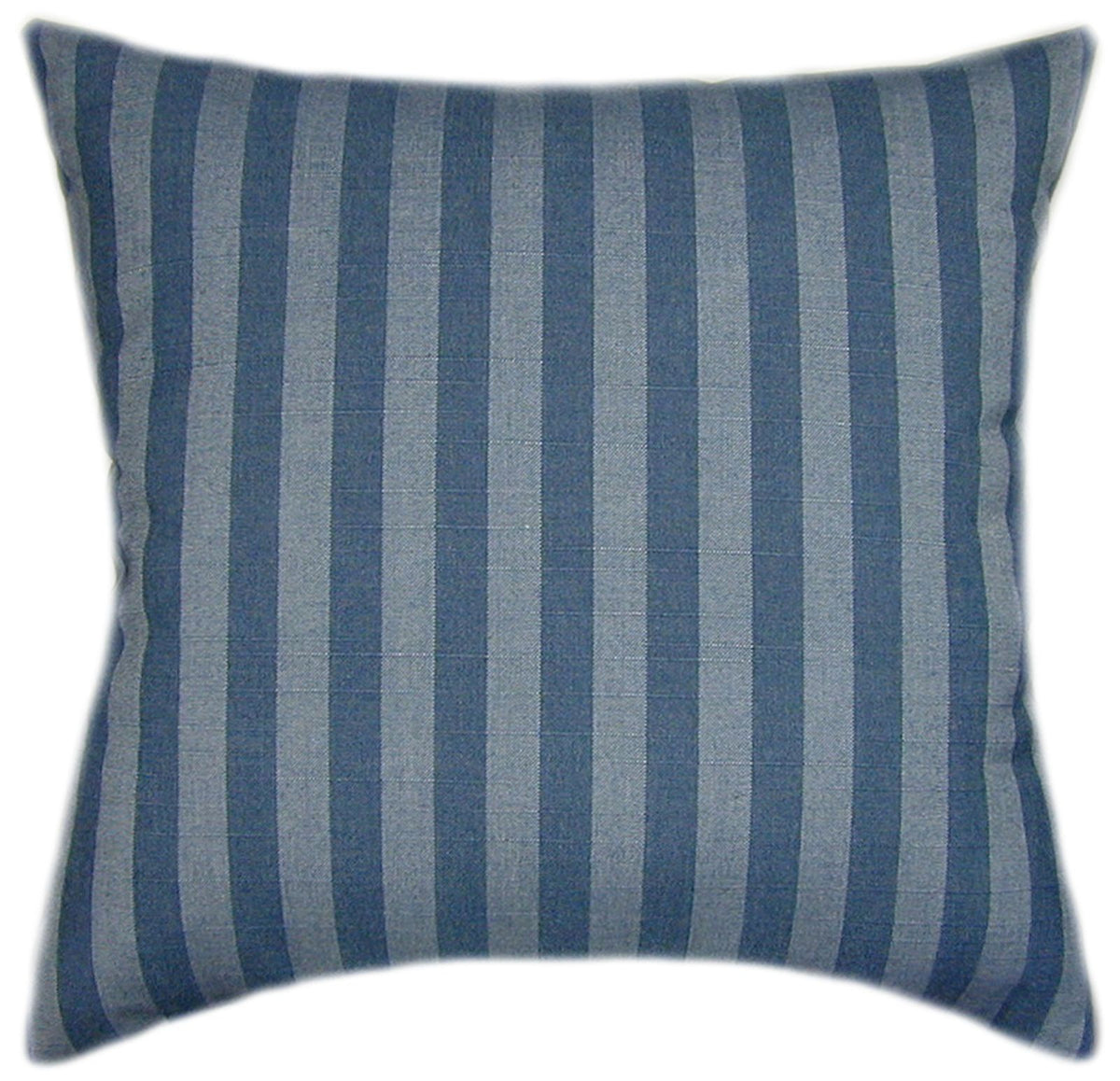 Sunbrella® Sail Away Denim Indoor/Outdoor Striped Pillow