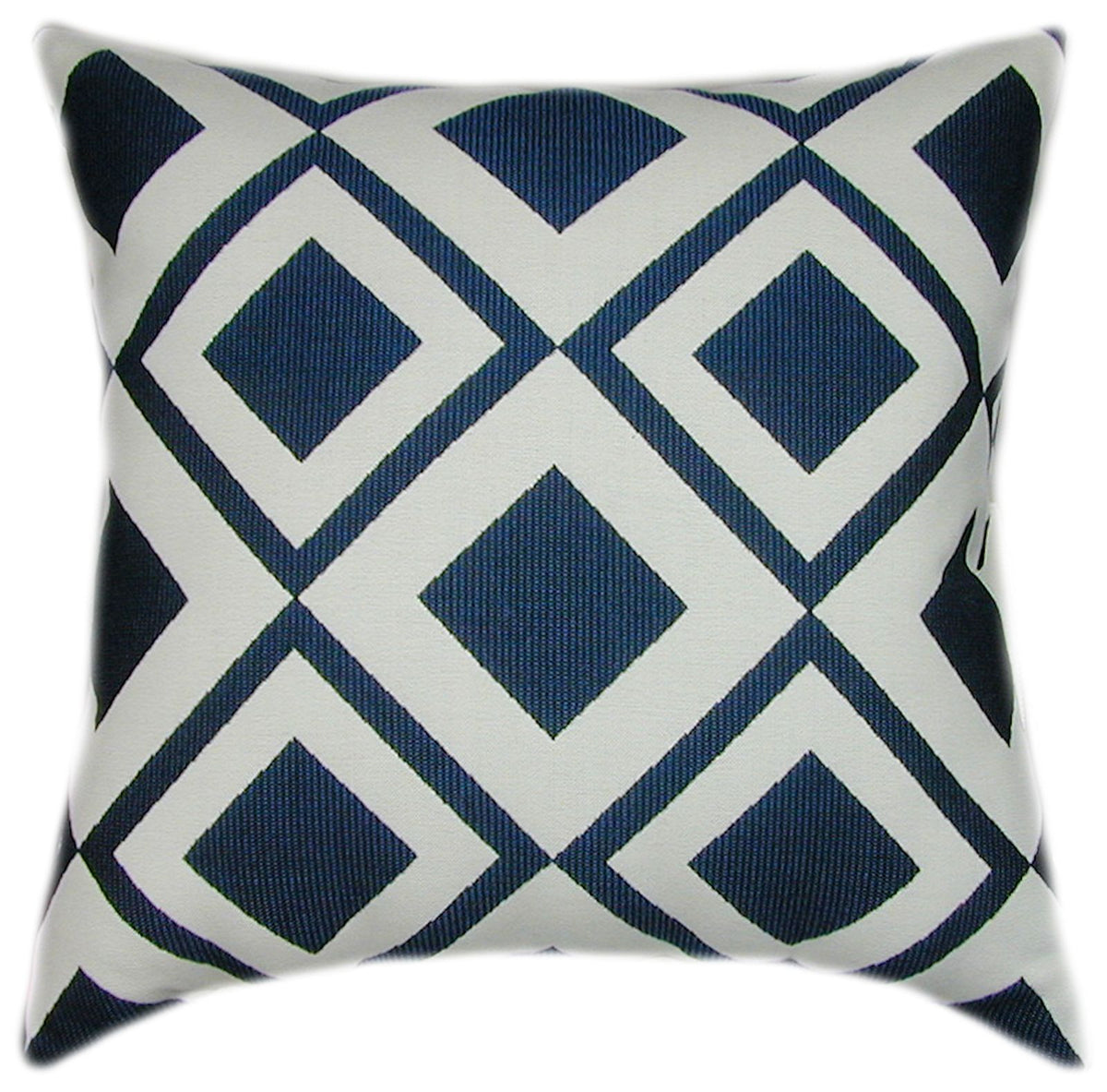 Sunbrella® Savvy Indigo Indoor/Outdoor Geometric Pillow