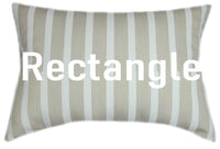 Sunbrella® Shore Linen Indoor/Outdoor Striped Pillow