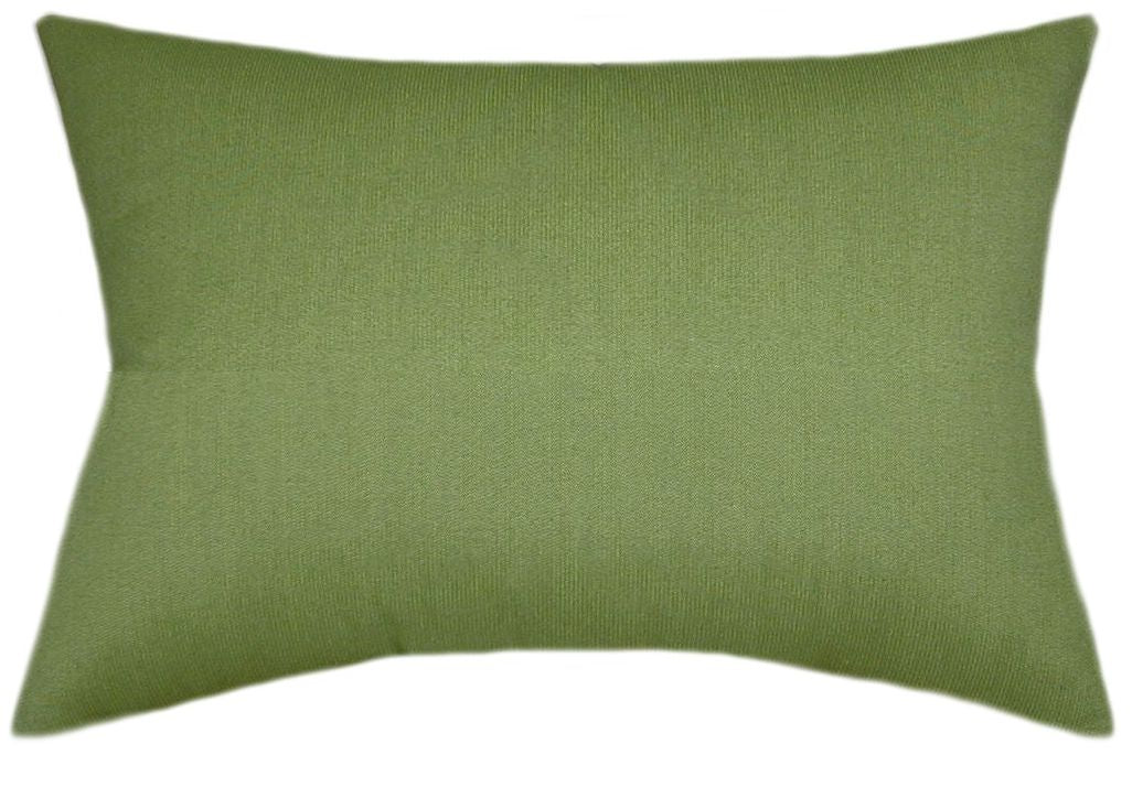 Sunbrella® Spectrum Cilantro Indoor/Outdoor Textured Solid Color Pillow