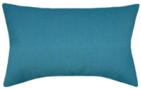 Sunbrella® Spectrum Peacock Indoor/Outdoor Textured Solid Color Pillow