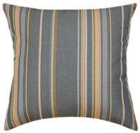 Sunbrella® Stanton Greystone Indoor/Outdoor Striped Pillow