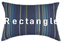 Sunbrella® Stanton Lagoon Indoor/Outdoor Striped Pillow