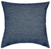 Sunbrella® Tailored Indigo Indoor/Outdoor Textured Solid Color Pillow