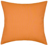 Sunbrella® Canvas Tangerine Indoor/Outdoor Textured Solid Color Pillow