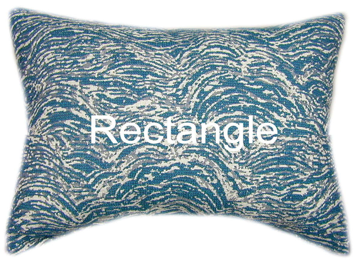 Sunbrella® Undercurrent Lagoon Indoor/Outdoor Geometric Pillow