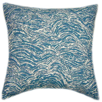Sunbrella® Undercurrent Lagoon Indoor/Outdoor Geometric Pillow