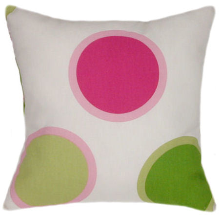 White Spiral Print Pattern Indoor Pillow