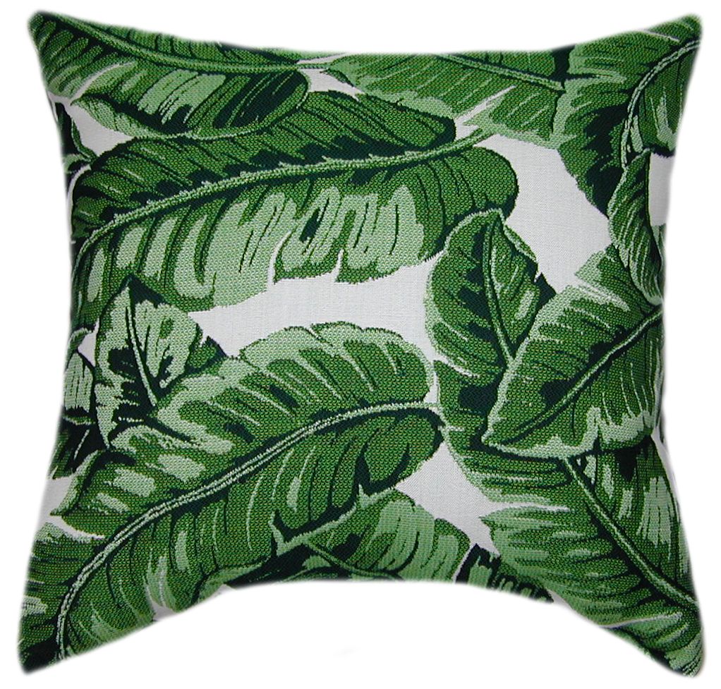 Sunbrella® Tropics Jungle Indoor/Outdoor Floral Pillow